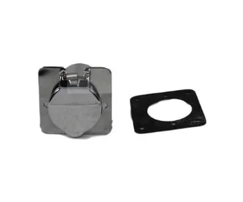 Block heater receptacle